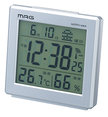 温度湿度計付電波時計 アポロ2号