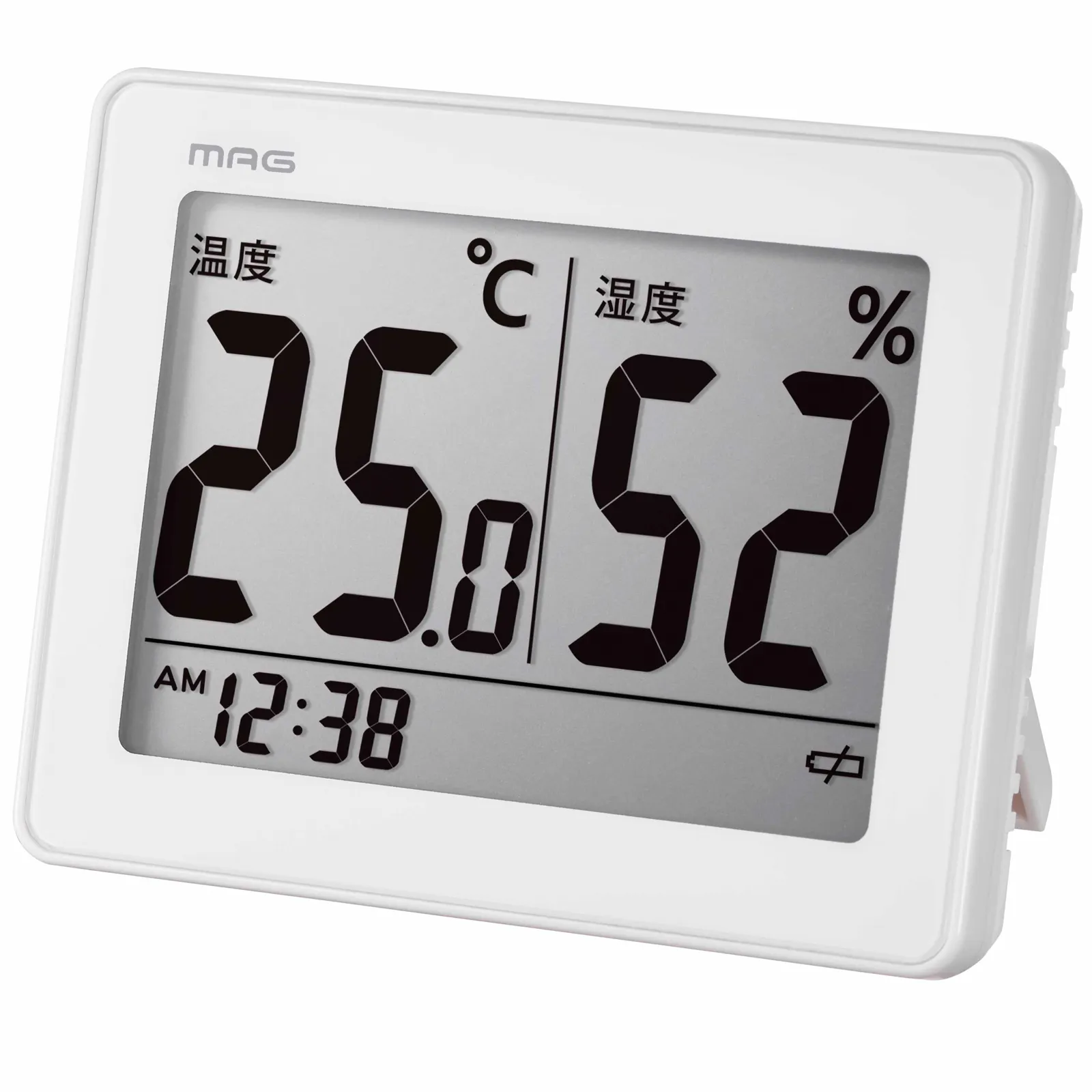 MAG温度湿度計 スカイ ホワイト｜あなたに寄り添う MAG (マグ) の時計 ノア精密株式会社