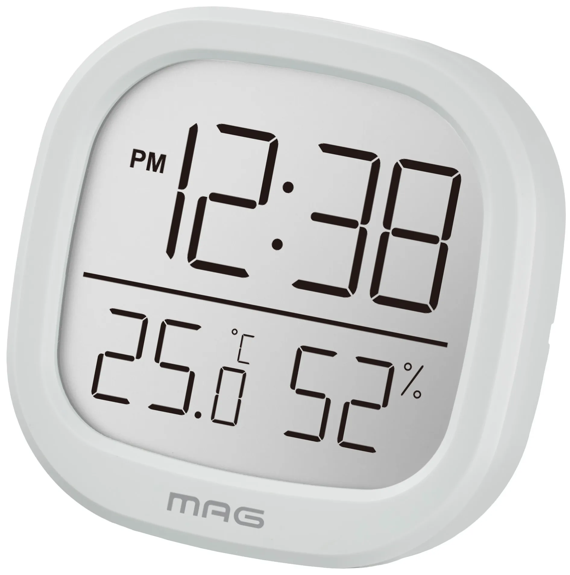 時計付温度湿度計